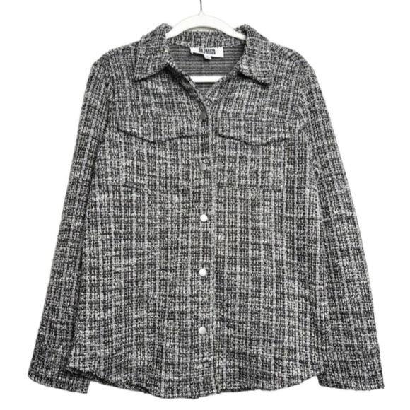 BB Dakota by Steve Madden Jackets & Blazers - BB Dakota by Steve Madden Cuddled Up Tweed Shirt Jacket Women Size Small